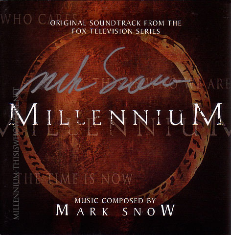 Mark Snow's Signed Millennium Limited Edition Soundtrack - 2CD set released in 2008 by LaLaLand Records.