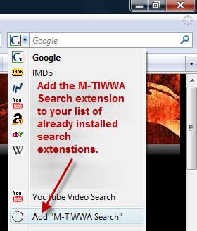 Select the M-TIWWA Search tool.