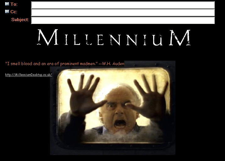 Millennium: Gehenna incredimail stationary screenshot.