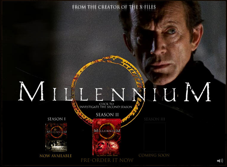 Image of the 2004 Millennium DVD website.
