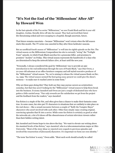 More information about "It's Not the End of the 'Millennium' After All by Howard Wen"