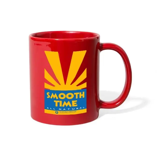 Millennium Smooth Time red mug available at M-TIWWA Clothing & Apparel.