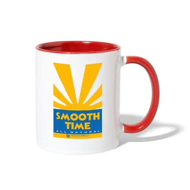 Millennium Smooth Time white mug available at M-TIWWA Clothing & Apparel.